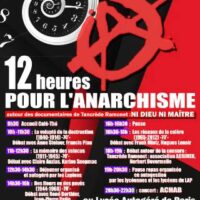 [França] "12 horas pelo anarquismo"