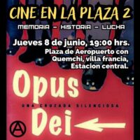 [Chile] Santiago: Cinema na Praça 2. Memória, História, Luta - 8 de junho