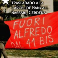 [Itália] Alfredo Cóspito volta ao cárcere de Sassari. Espera-se para 19 de junho a vista para determinar (ou não) a condenação.