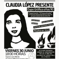 [Chile] A 25 anos do assassinato de Claudia López nem um minuto de silêncio, toda uma vida de combate.
