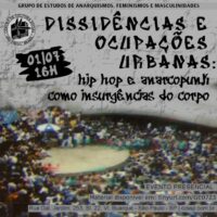 [São Paulo-SP] "Dissidências e ocupações urbanas: hip hop e anarcopunk como insurgências do corpo"