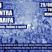 Ato contra a Tarifa – 29/06, São Paulo