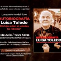 [Chile] Lançamento: Autobiografia Luisa Toledo – "Mis hijos están em ustedes los rebeldes"