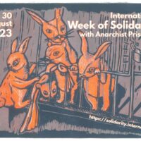 Convocatória para a Semana Internacional de Solidariedade com os Prisioneiros Anarquistas 2023 // 23 a 30 de agosto
