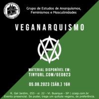 [São Paulo-SP] No CCS: "Veganarquismo"