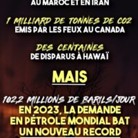 [França] Enquanto o planeta queima, a demanda por petróleo continua aumentando