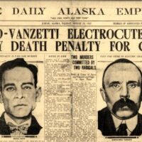 [Espanha] 96º aniversário do assassinato de Sacco e Vanzetti na cadeira elétrica