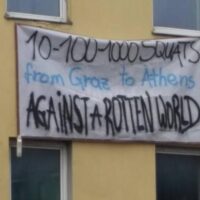 [Áustria] Ação de solidariedade as ocupas despejadas Zizania e Ano Kato