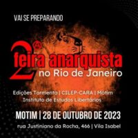 2ª Feira Anarquista no Rio de Janeiro