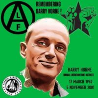 [Reino Unido] Lembrando o companheiro Barry Horne, a 22 anos da sua morte