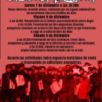 [Espanha] Jornadas Culturais Libertárias em Alcoi - 7, 8 e 9 de dezembro