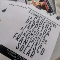 [Chile] "No podrán pararnos", solidariedade aos presos anarquistas Mónica Caballero e Francisco Solar