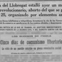 [Espanha] Campanha de crowdfunding para documentário: A vida de uma flor. A insurreição anarquista do Alto Llobregat e Cardener em 1932