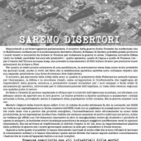 [Itália] Não seremos cúmplices. Seremos desertores (Spoleto, março de 2024)