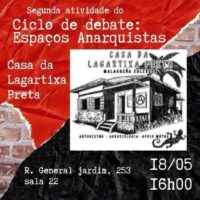 [São Paulo-SP] Ciclo de debates: espaços anarquistas | 18 de maio: Ativismo ABC