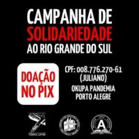 Campanha de solidariedade ao Rio Grande do Sul