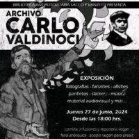 [Chile] Apresentação do Arquivo Carlo Valdinoci - Biblioteca Antiautoritária Sacco y Vanzetti