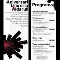 [Espanha] 15° aniversário da Livraria Aldarull, projeto anarquista