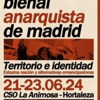 [Espanha] Segunda Bienal Anarquista de Madri