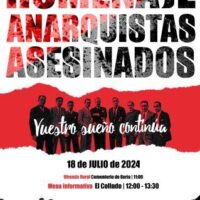 [Espanha] CGT homenageia os anarquistas assassinados pelo franquismo