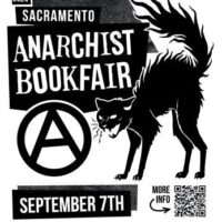 [EUA] Anunciando a segunda Feira do Livro Anarquista de Sacramento no sábado, 7 de setembro.