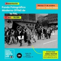 [Espanha] Sexta-feira, 11 de novembro: Apresentação do Fundo Fotográfico Moderno (FFM) da FAL