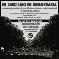 [Espanha] Nem fascismo nem democracia: auto-organização e ação direta