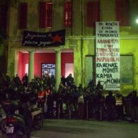 [Grécia] Heraklion, Creta: Defesa militante da Ocupação Evangelismos