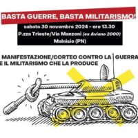 [Itália] Malnisio. Manifestação contra o polígono militar