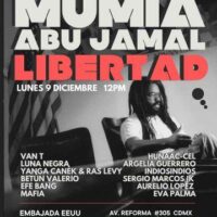 [México] Convocação para um ato político-cultural pela liberdade de Mumia Abu-Jamal