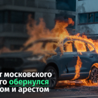 [Rússia] Em Moscou, um trabalhador incendiou o carro do diretor de uma empresa de construção