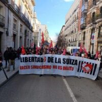 [Espanha] Não vamos abaixar a cabeça. Manifestação em Madrid em apoio às 6 de La Suiza