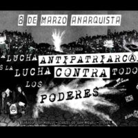 [Chile] 8 de março Anarquista | A luta contra o patriarcado é a luta contra todos os poderes...