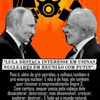 "Lula destaca interesse em usinas nucleares em reunião com Putin".