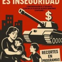 [Espanha] Concentração "Gasto militar é insegurança".