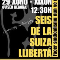 [Espanha] Pelas 6 de La Suiza em Xixón: Pare a Repressão Antissindical!
