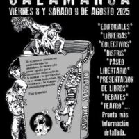 [Espanha] Encontro do Livro Anarquista de Salamanca, 8 e 9 de agosto de 2025