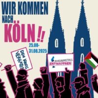 [Alemanha] Acampamento de Protesto Antimilitarista em Colônia 25.08.-31.08.2025