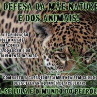 Em defesa da Mãe Natureza e dos animais! Foda-se Lula e o mundo do petróleo!!! 