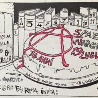 [Itália] 14 anos do Espaço Anarquista 19 de Julho! Buffet e conversa em liberdade
