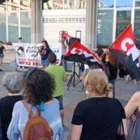 [Espanha] O sindicato CNT se concentra na Plaza Mayor de Ciudad Real em apoio a "Las 6 de La Suiza"