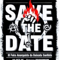 [Santos-SP] Em setembro, 3ª Feira Anarquista da Baixada Santista!