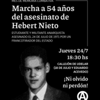 [Uruguai] Marcha a 54 anos do assassinato de Hebert Nieto