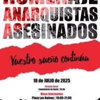 [Espanha] Homenagem aos anarquistas assassinados em Soria