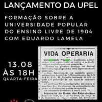 [Rio de Janeiro-RJ] Lançamento da UPEL (Universidade Popular do Ensino Livre)