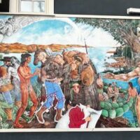 [EUA] Artista indígena corrige mural racista na Piedmont Avenue