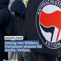[Holanda] Parlamento aprova moção que proíbe movimento Antifa