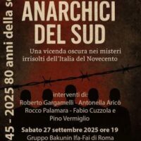 [Itália] Roma: Os Cinco Anarquistas do Sul