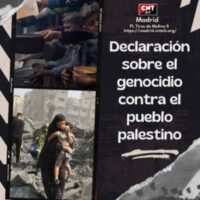 [Espanha] Declaração sobre o genocídio contra o povo palestino