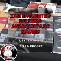 [Espanha] XXIII Encontro do Livro Anarquista de Madrid